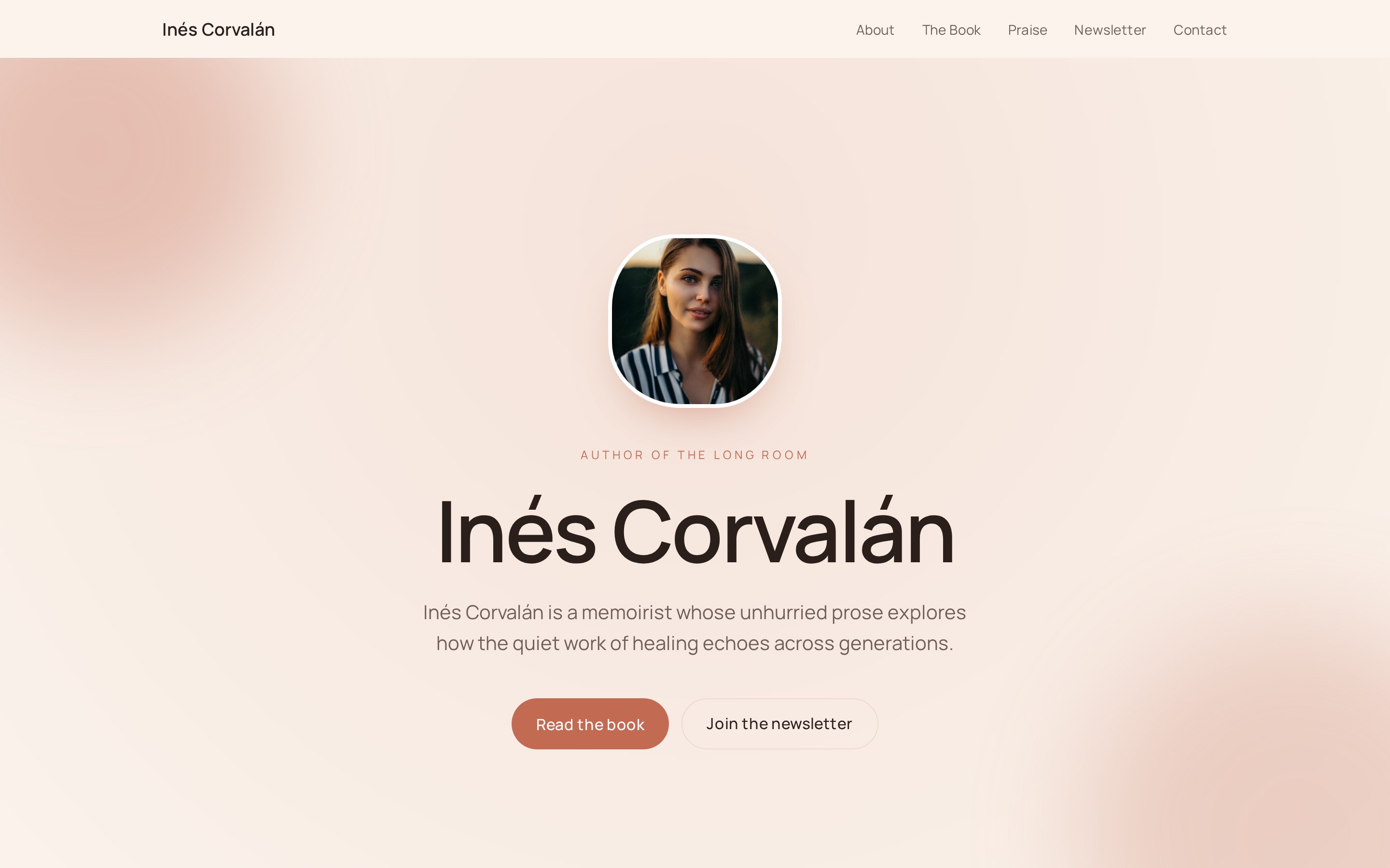 Preview of Inés Corvalán's site